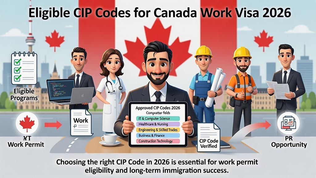Eligible CIP Codes for Canada Work Visa 2026