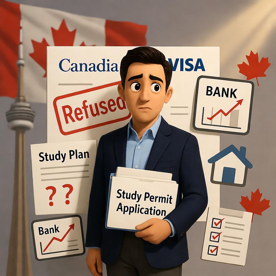 دلایل ریجکتی ویزای تحصیلی کانادا