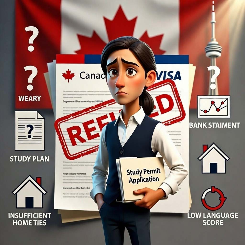 رفع ریجکتی ویزای تحصیلی کانادا