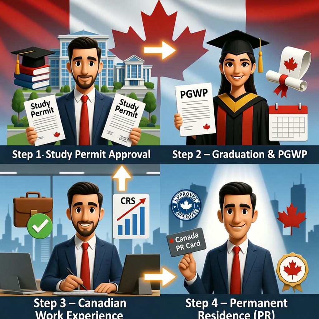 ویزای کار پس از تحصیل کانادا - ویزای PGWP