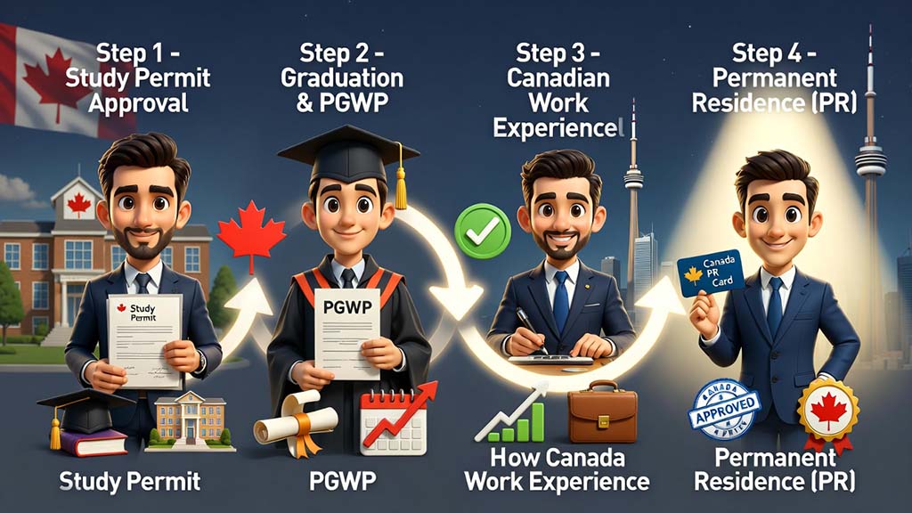 ویزای کار پس از تحصیل کانادا